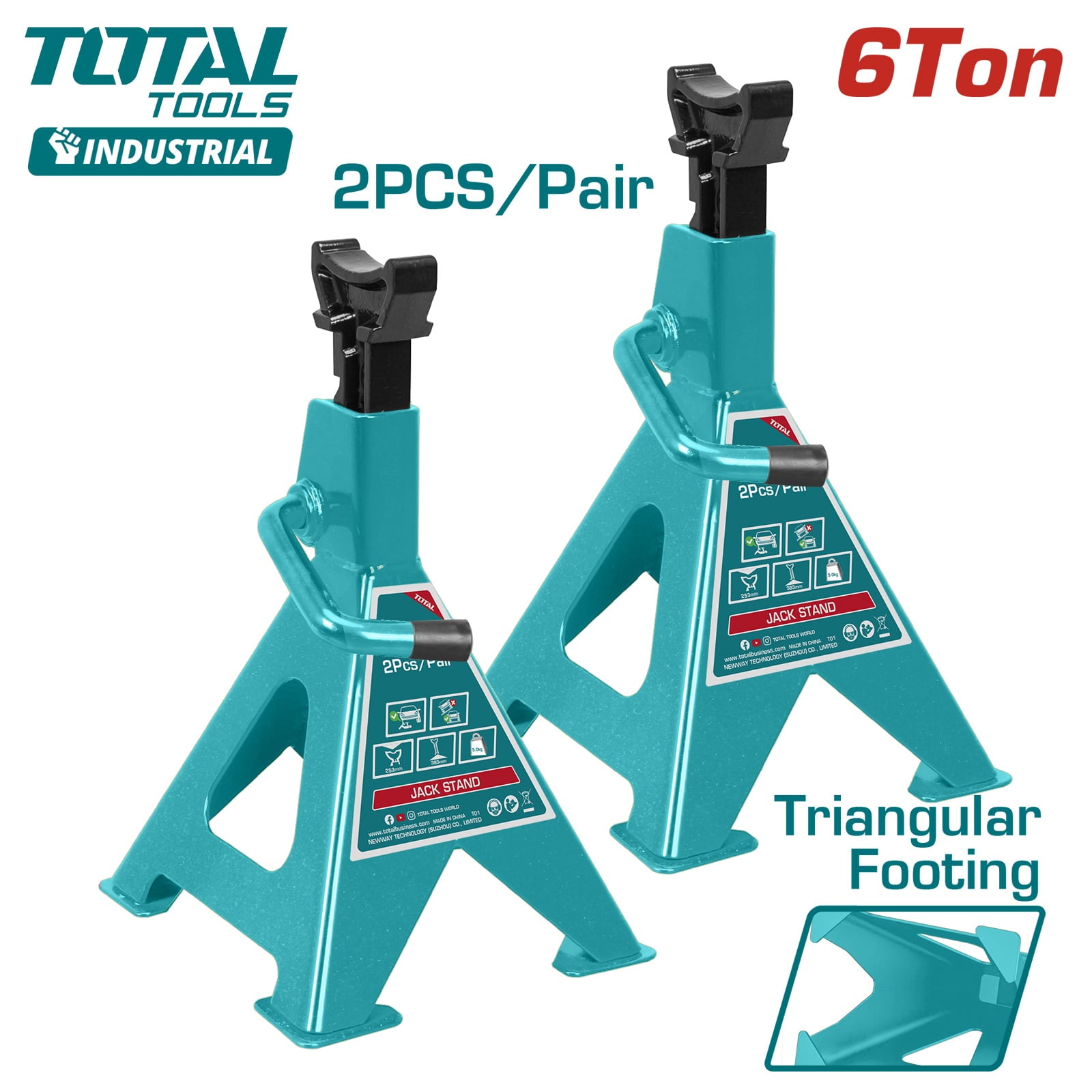 TOTAL Jack Stand 6TON 2Pcs/Pair